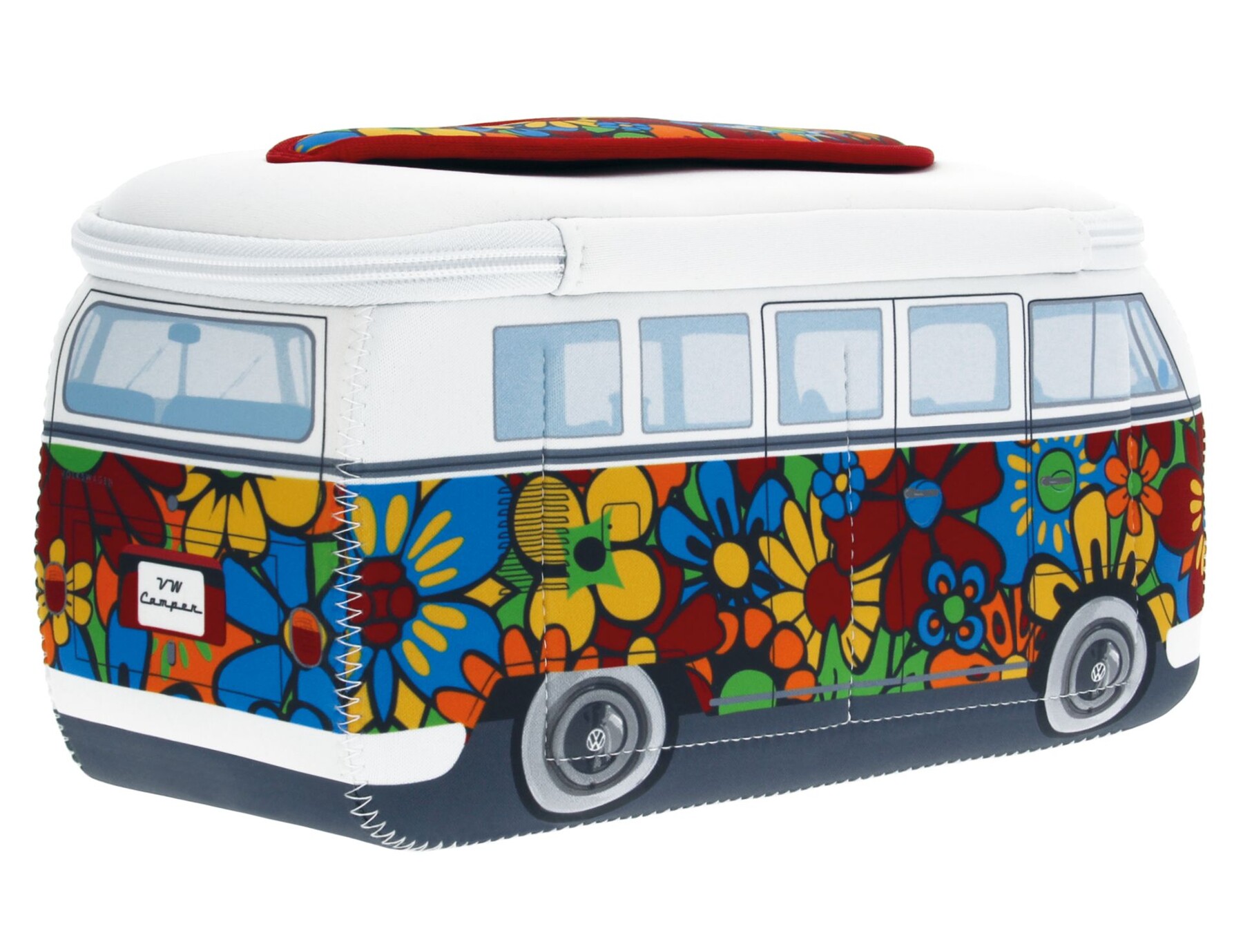 Volkswagen T1 Bus 3D Neopren Universaltasche - Flower