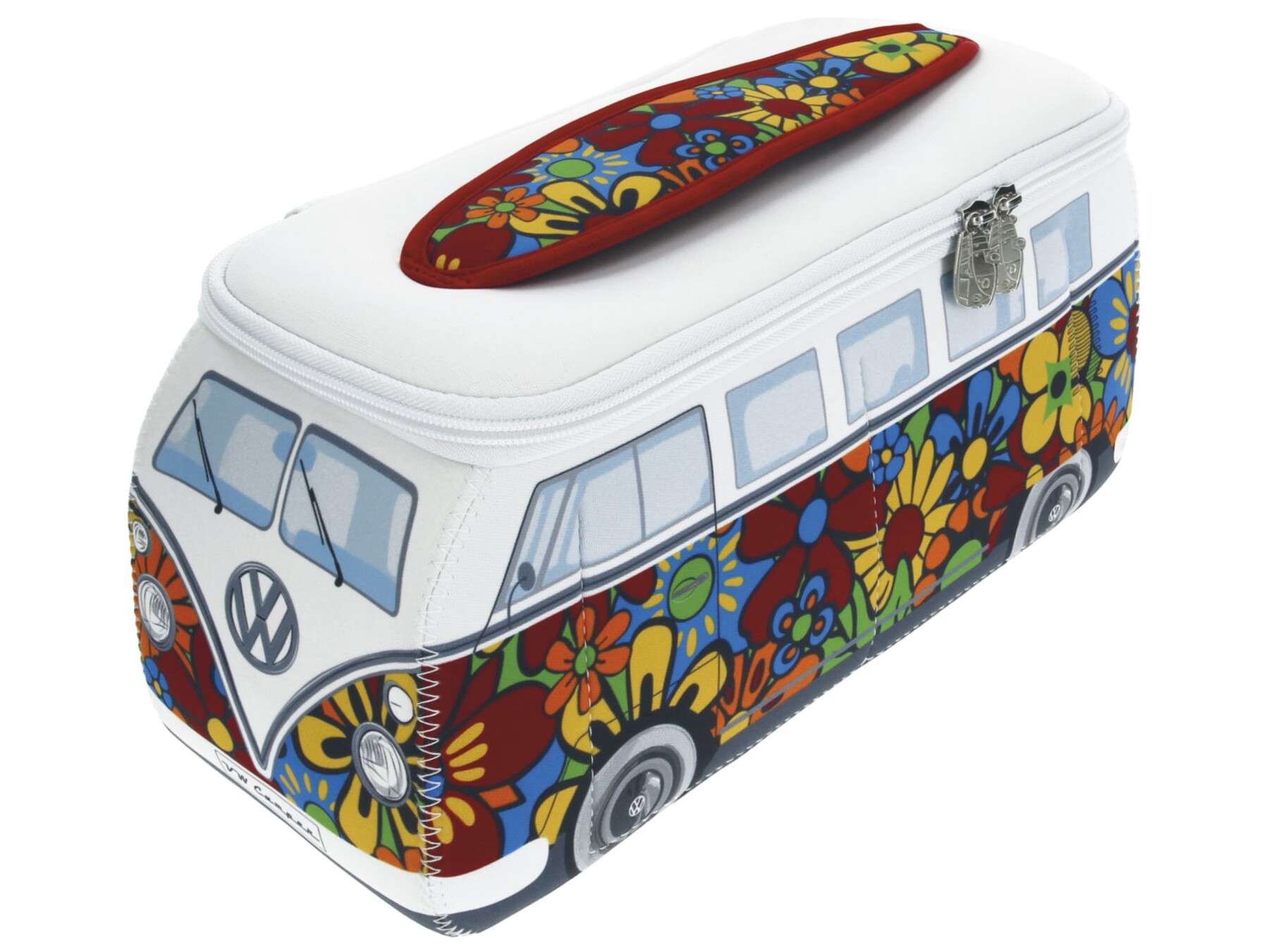 Volkswagen T1 Bus 3D Neopren Mäppchen - Flower