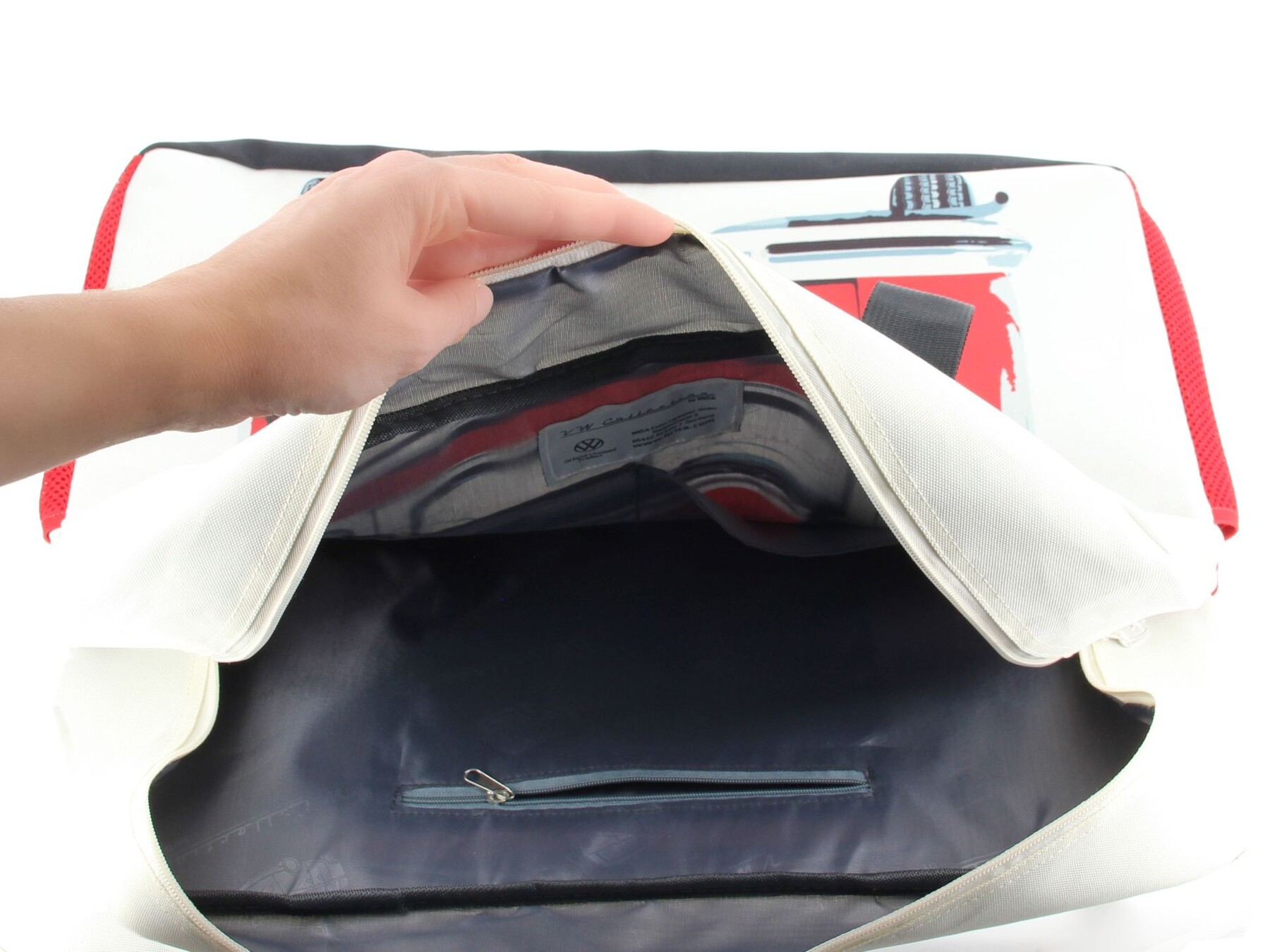 Volkswagen T1 Bus Strandtasche - Front & Heck/Rot