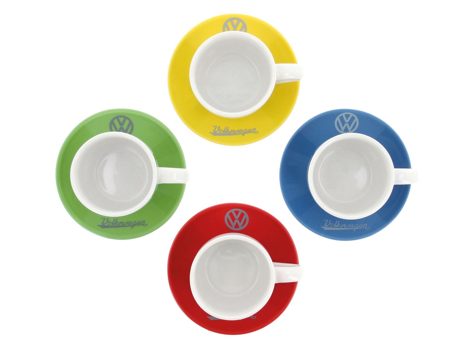 Volkswagen Käfer Espresso Tassen 4er Set in Geschenkbox
