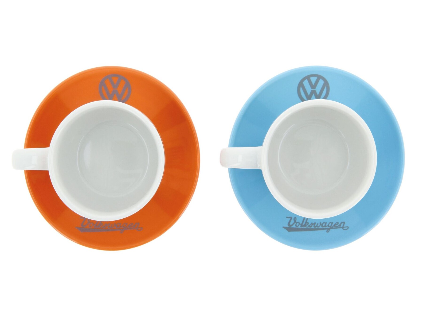 Volkswagen Beetle Espresso Tassen 2er Set 100ml Orange & Blau