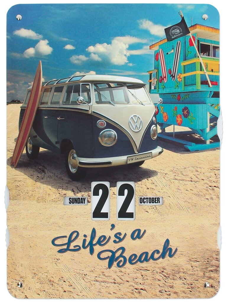 Volkswagen T1 BUS ENDLOSKALENDER - BEACHLIFE