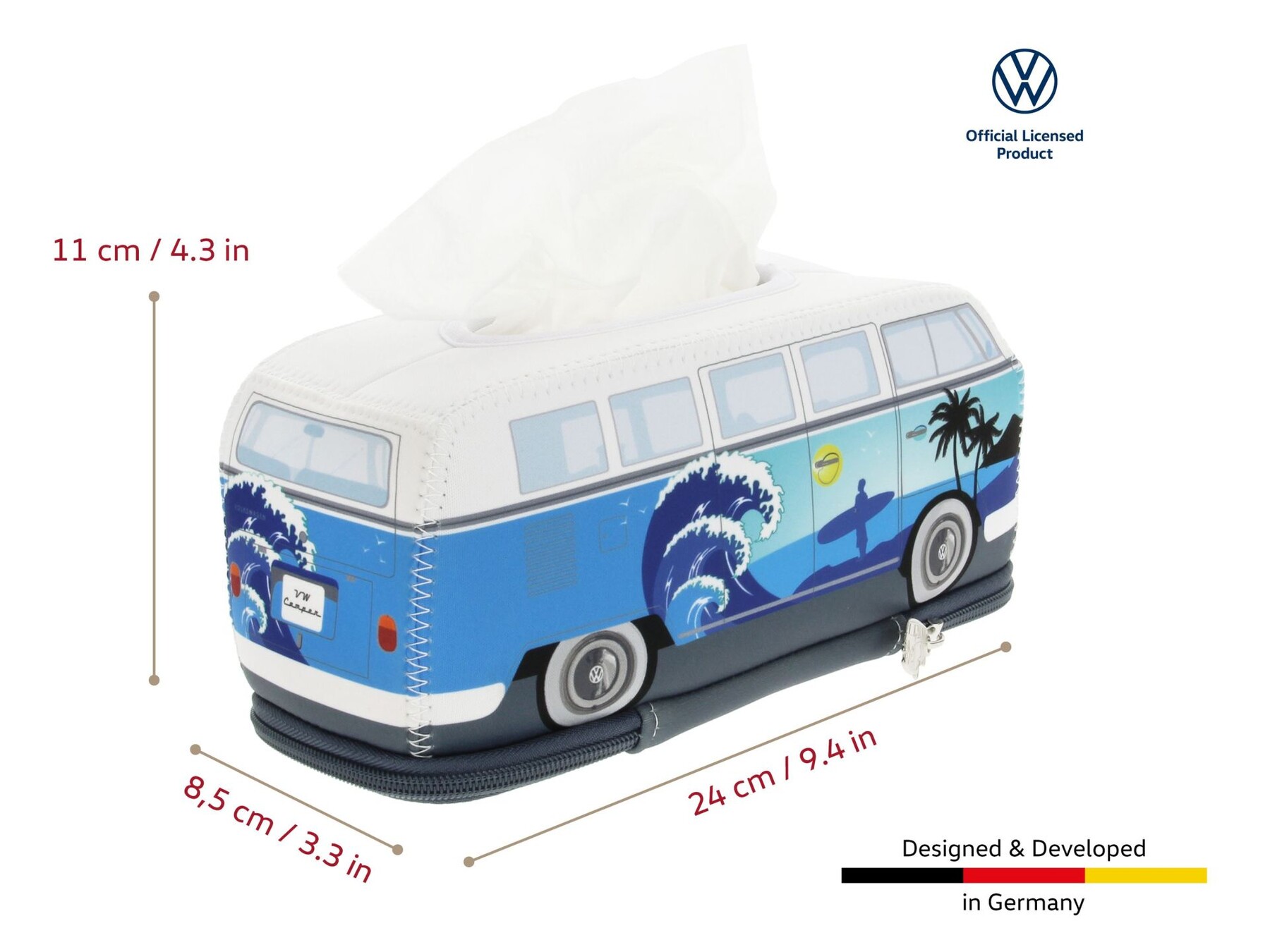 Volkswagen T1 Bus Kosmetiktuchspender 'Surf'