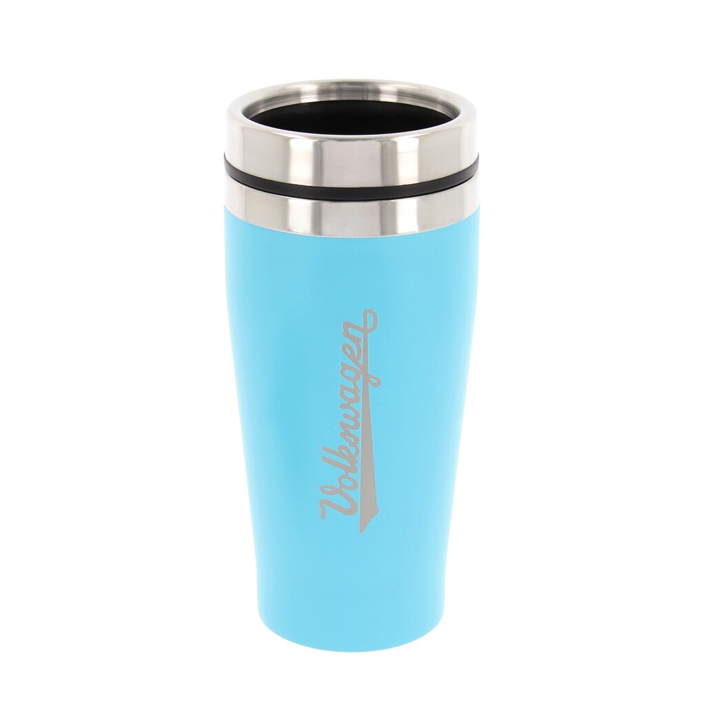 Volkswagen Edelstahl Thermo-Becher, Doppelwandig, 450ml – Türkis