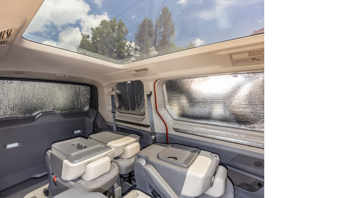 BRANDRUP® ISOLITE Inside Seitenfenster C-D-Säule links, VW T7 Multivan, langer Radstand