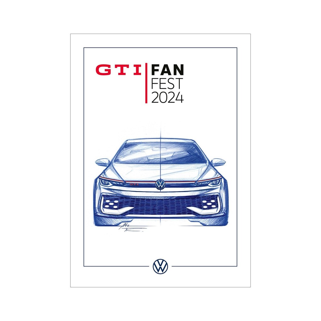 Volkswagen Poster GTI Fanfest 2024 - DIN A1 Format