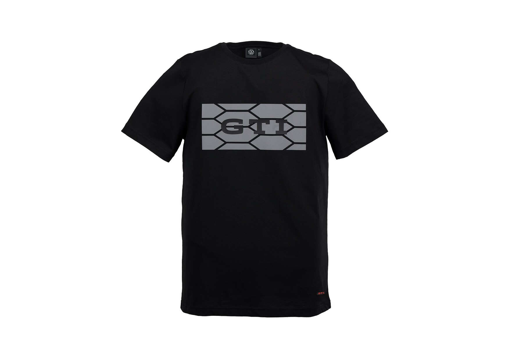 Volkswagen T-Shirt, schwarz, Unisex GTI Kollektion Wabendesign