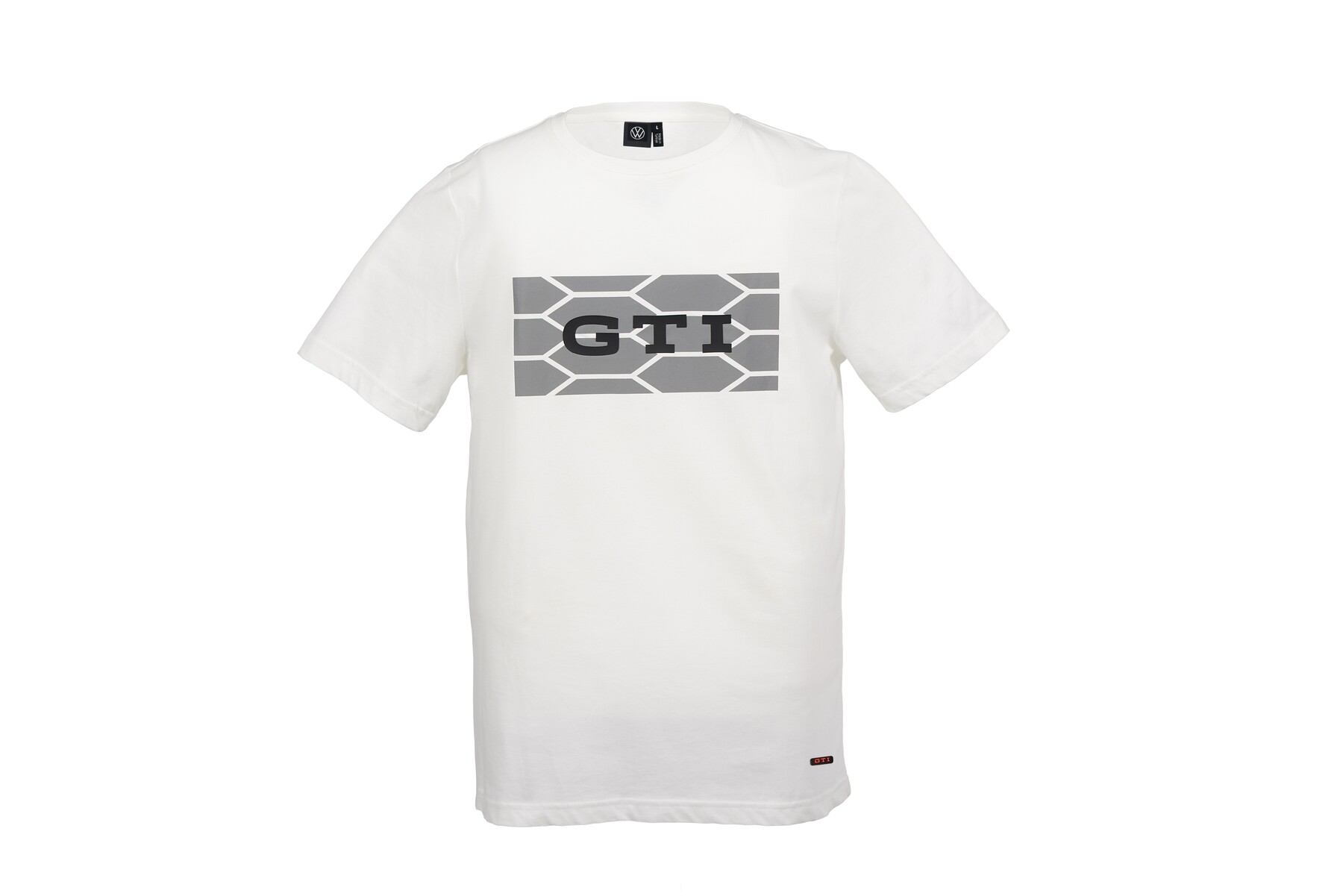 Volkswagen T-Shirt, weiß, Unisex GTI Kollektion Wabendesign