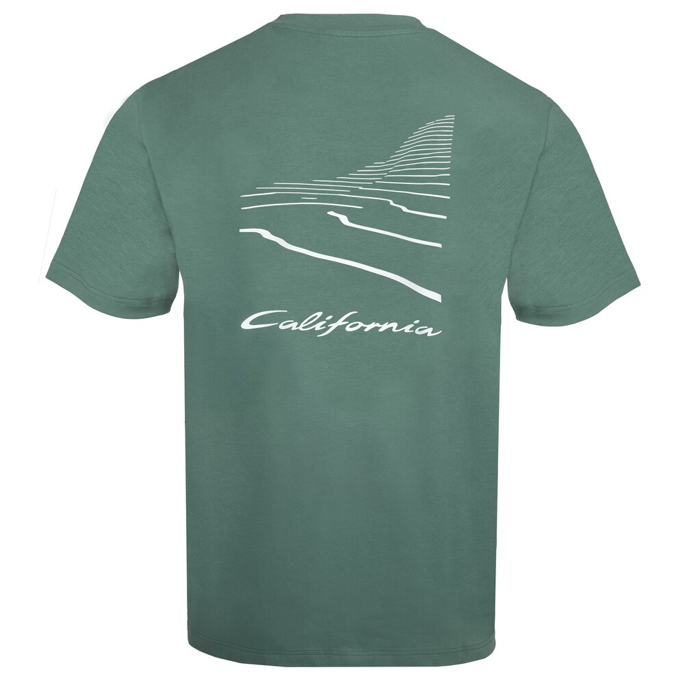 Volkswagen California T-Shirt Topografie Herren Dunkelgrün