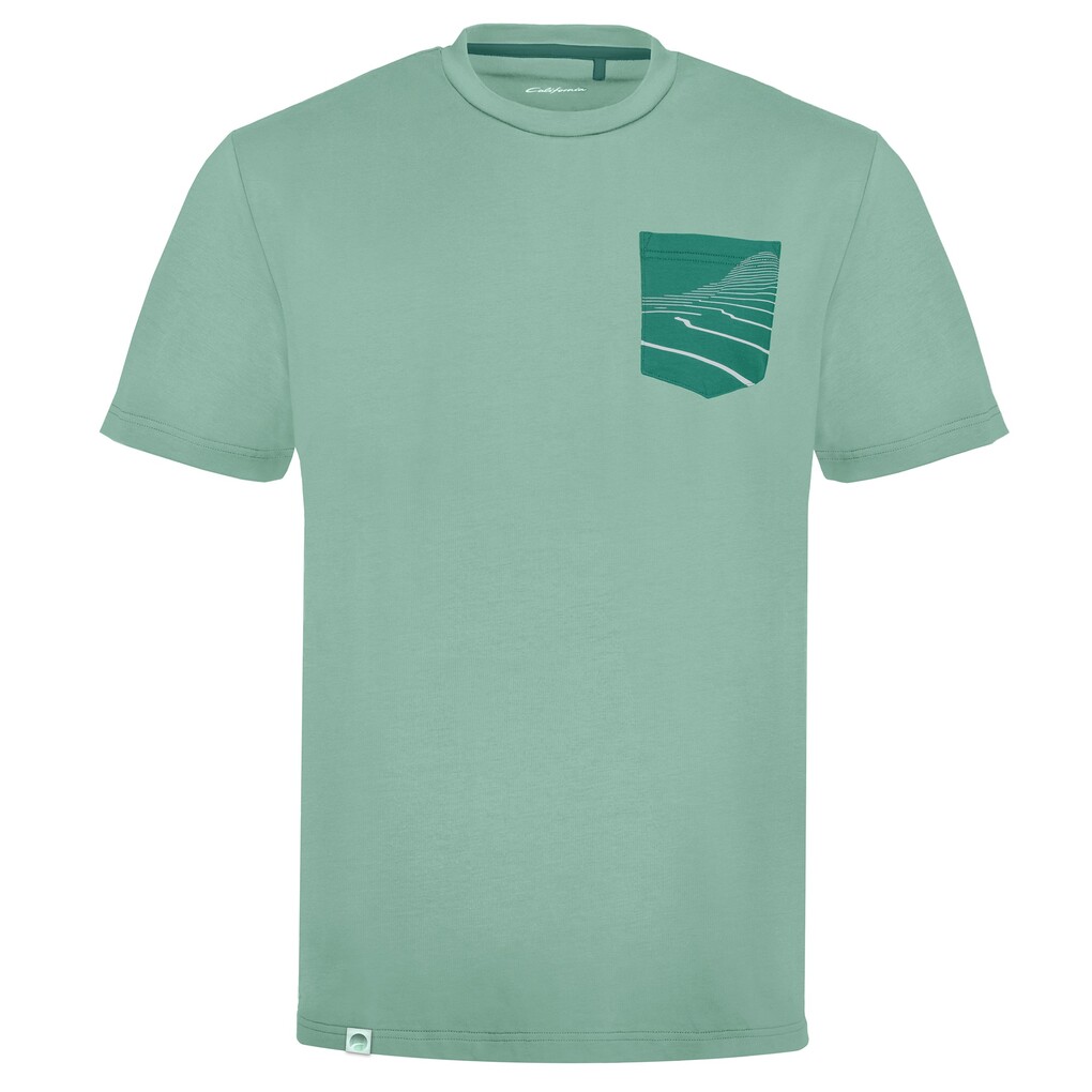 Volkswagen California T-Shirt Tasche-Topo Herren Hellgrün