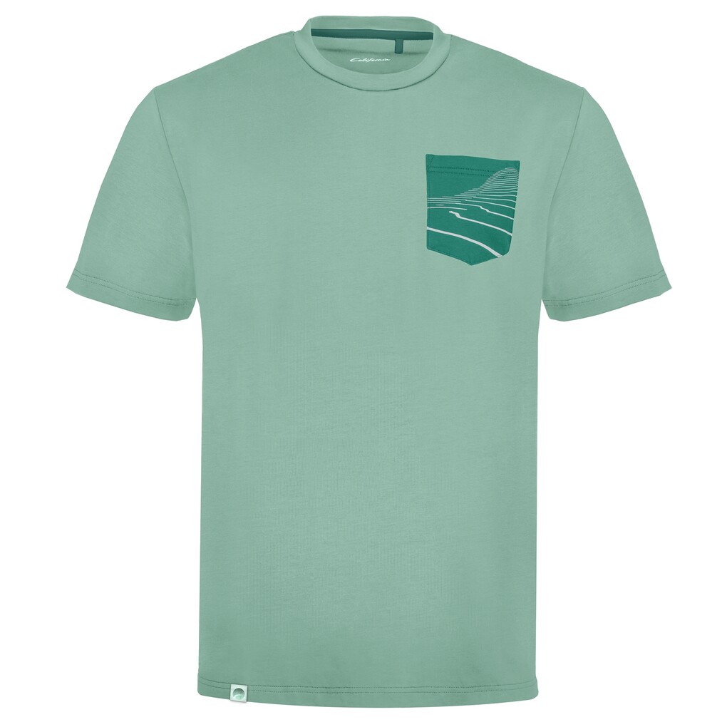 Volkswagen California T-Shirt Tasche-Topo Herren Hellgrün