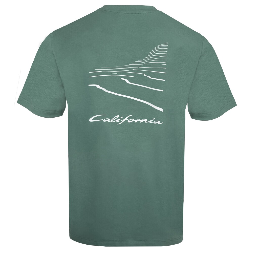 Volkswagen California T-Shirt Topografie Herren Dunkelgrün
