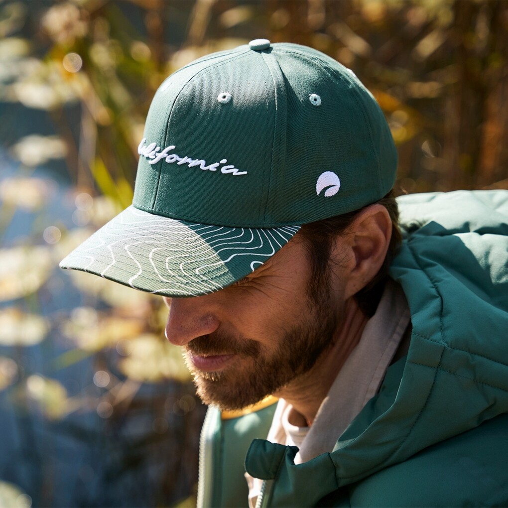 Volswagen California Snapback Cap Topo Grün