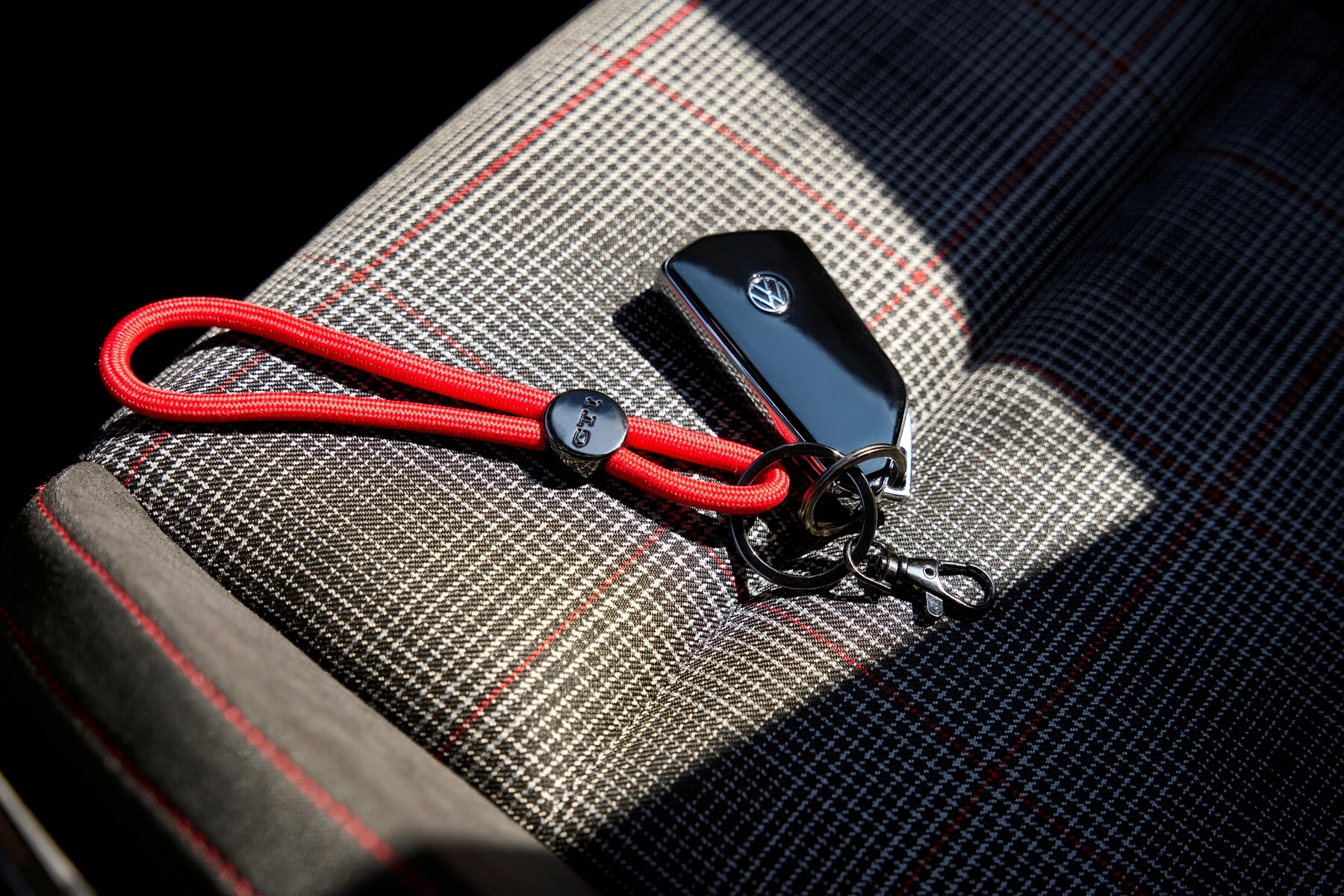 Volkswagen Schlüsselanhänger im GTI-Design, rot