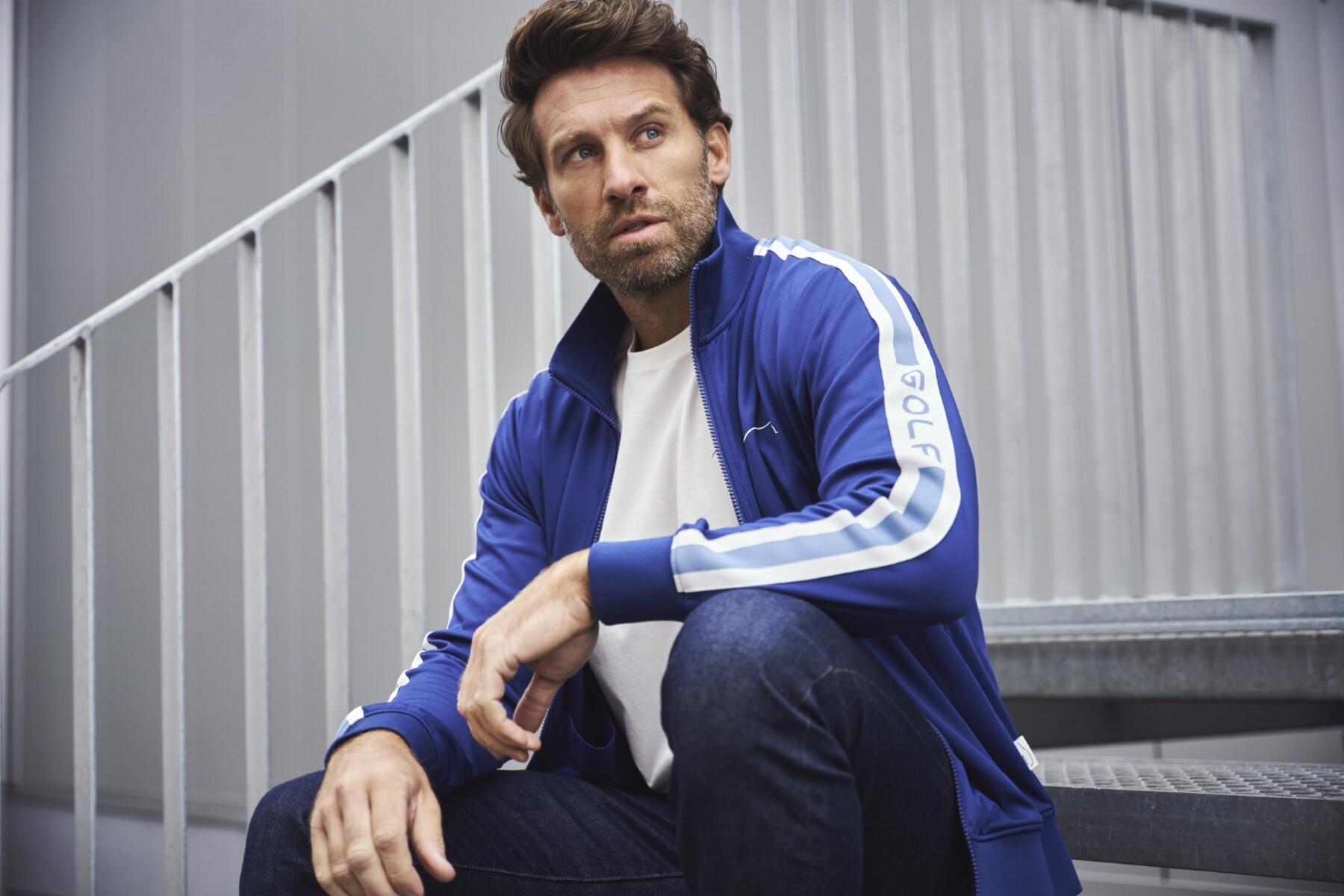 Volkswagen Unisex Trainingsjacke, blau