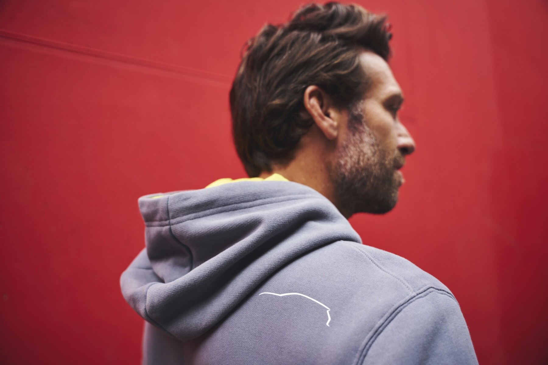 Volkswagen Unisex Hoodie, grau/gelb