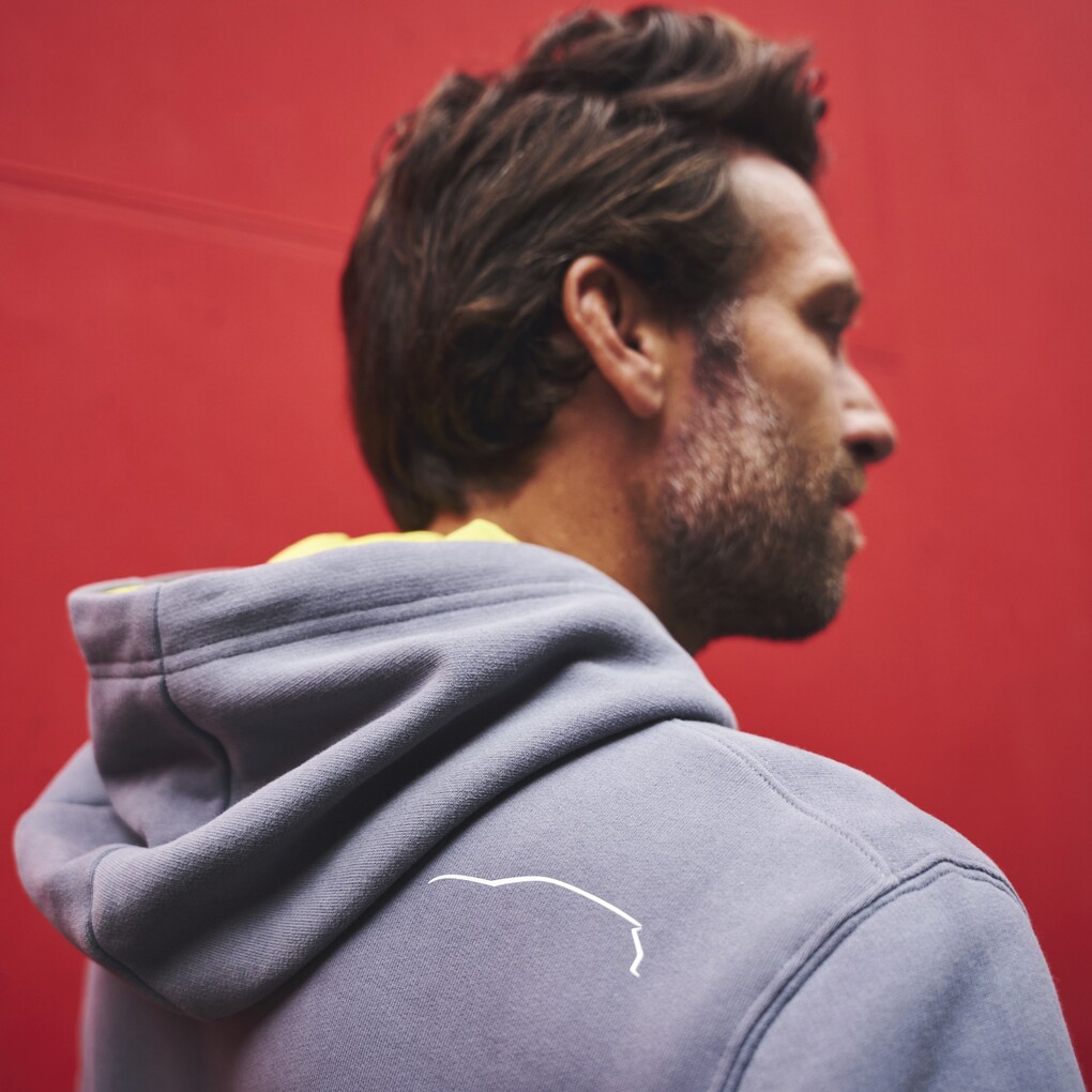 Volkswagen Unisex Hoodie, grau/gelb
