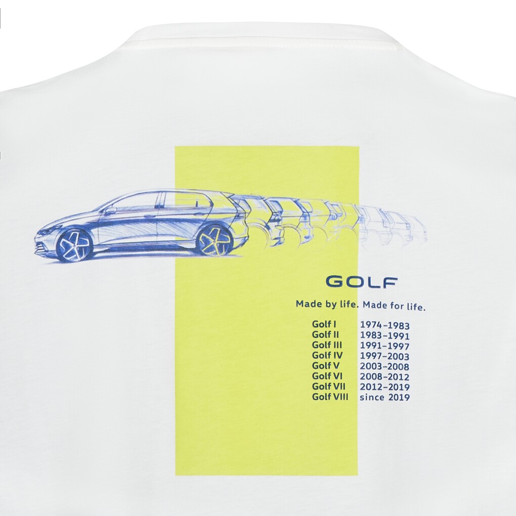 Volkswagen Unisex T-Shirt "Golf", weiß