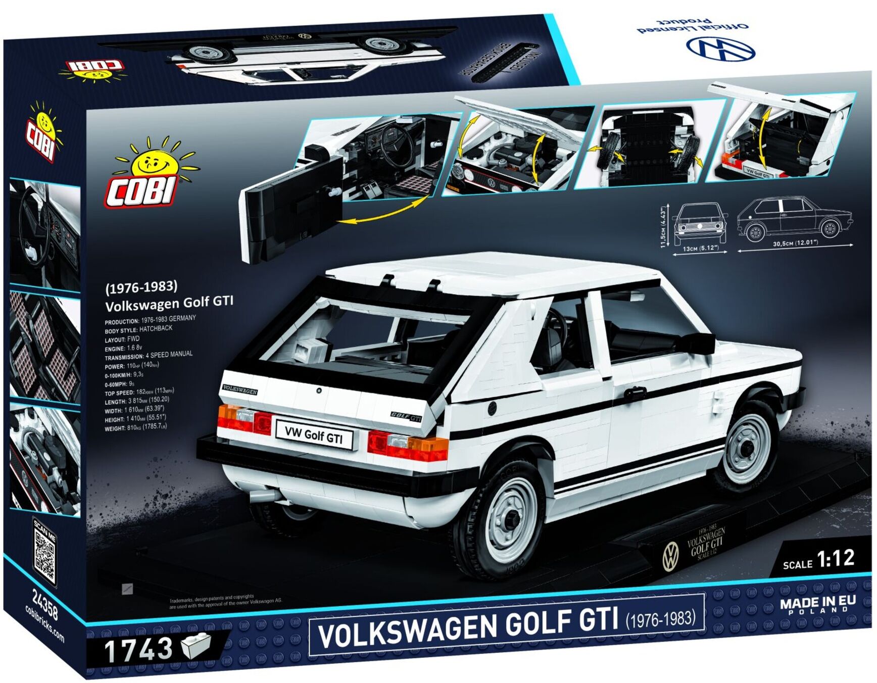 Volkswagen Bausatz "Golf 1 GTI – Executive Edition", weiß