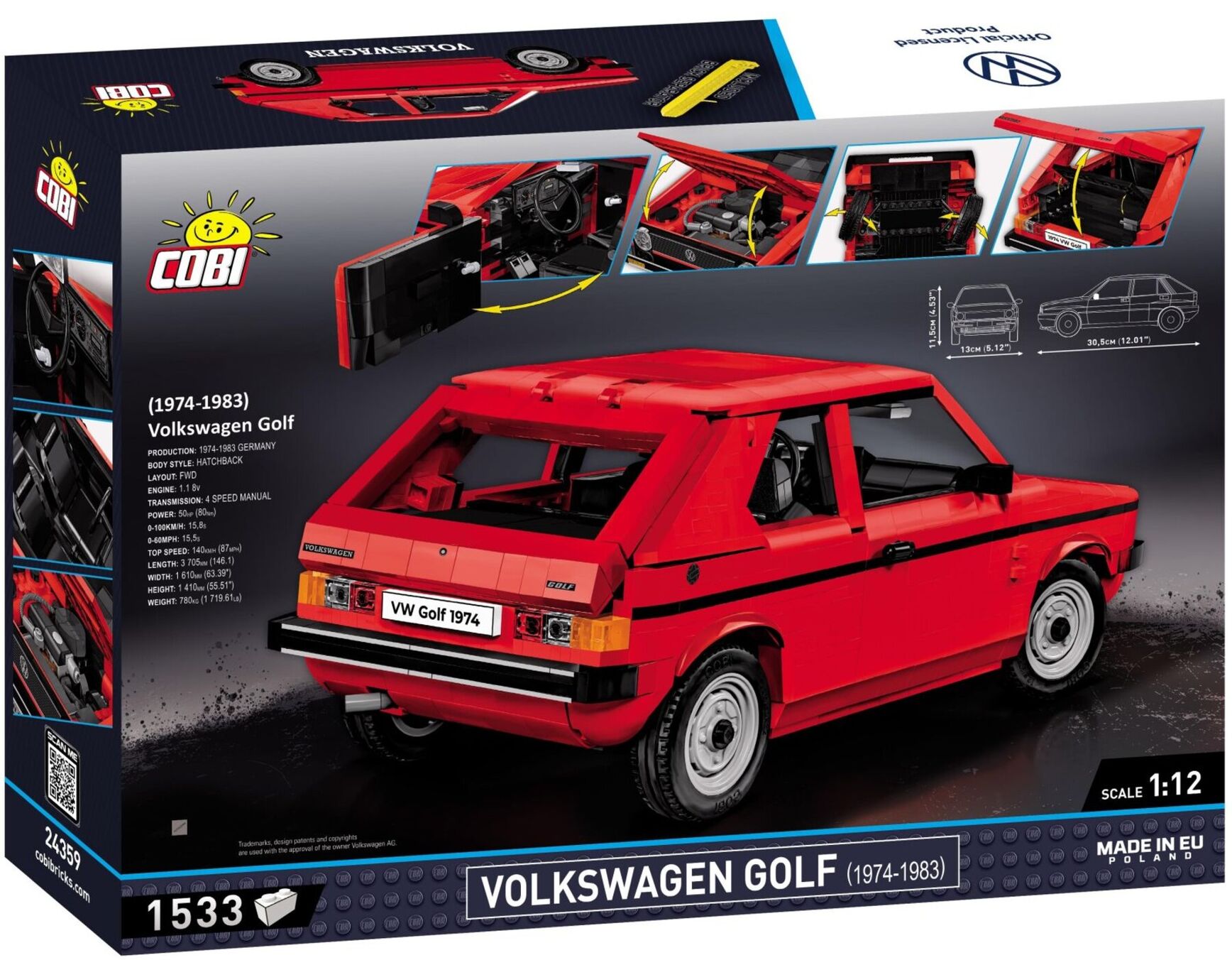 Volkswagen Bausatz "Golf 1", rot