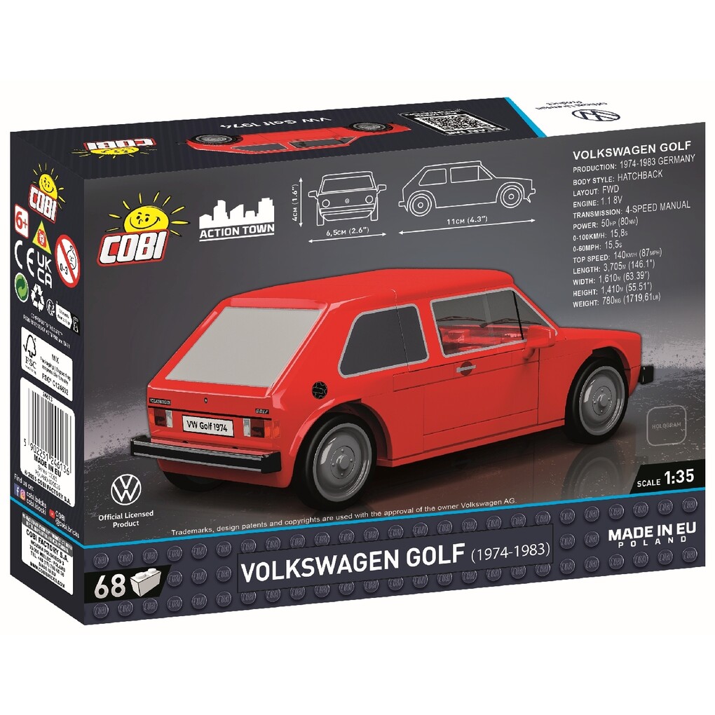 Volkswagen Bausatz "Golf 1", rot