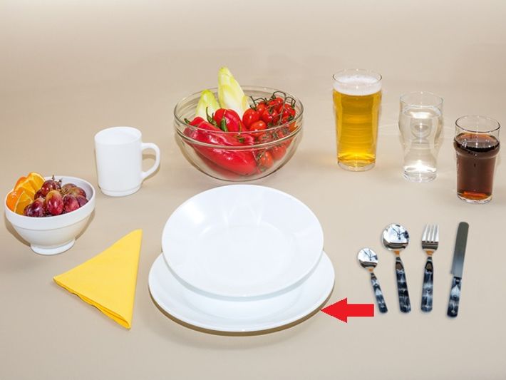 BRANDRUP® Teller flach, Ø 25 cm, weiß