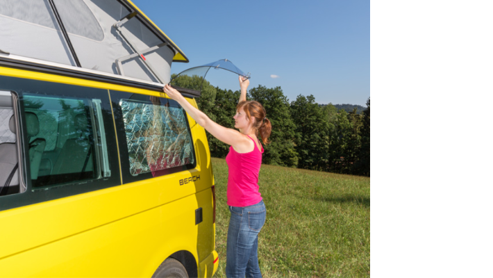 BRANDRUP® AIRSCREEN® für das linke Schiebefenster für T5/T6/T6.1