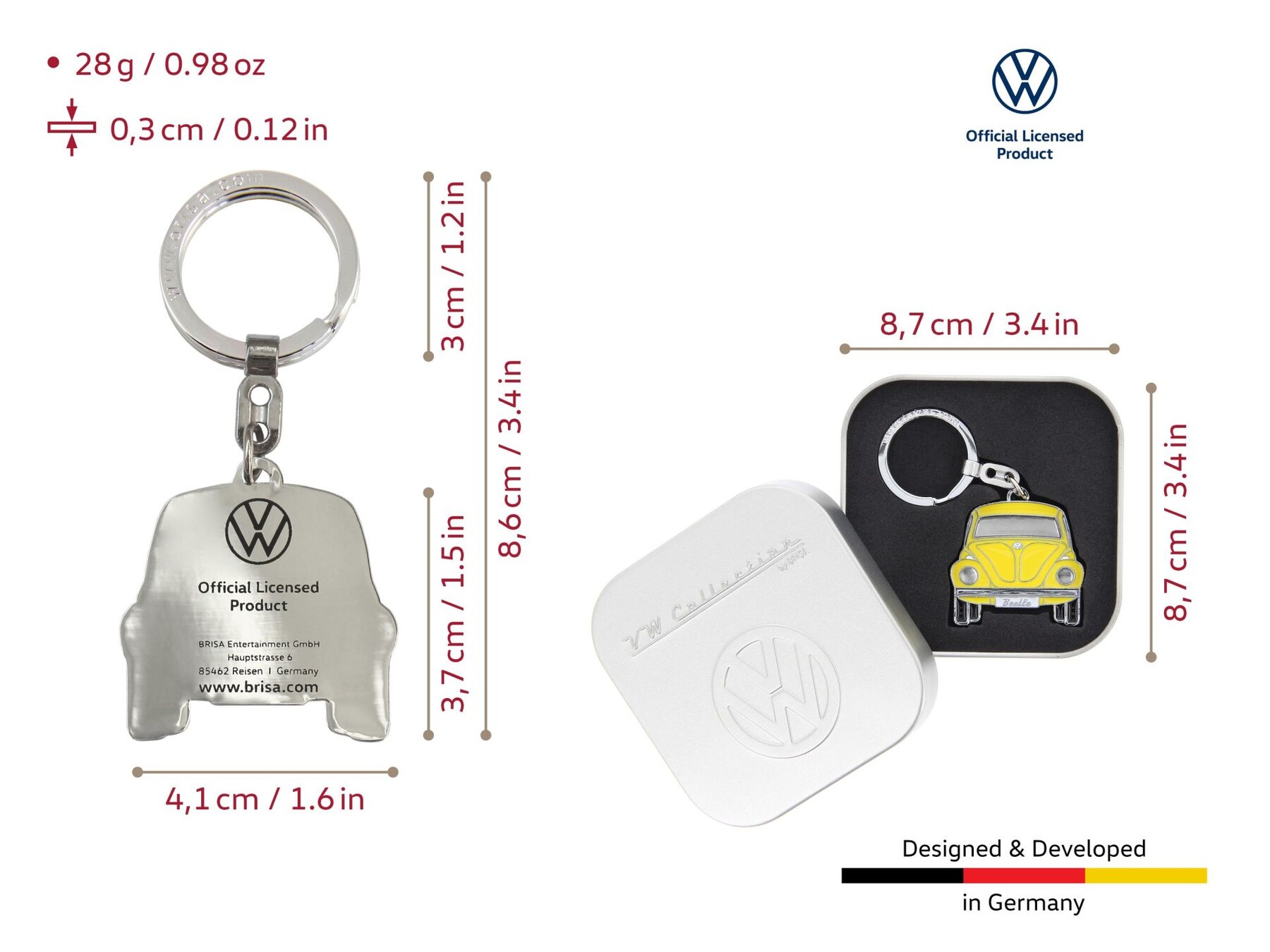 Volkswagen Käfer Schlüsselanhänger