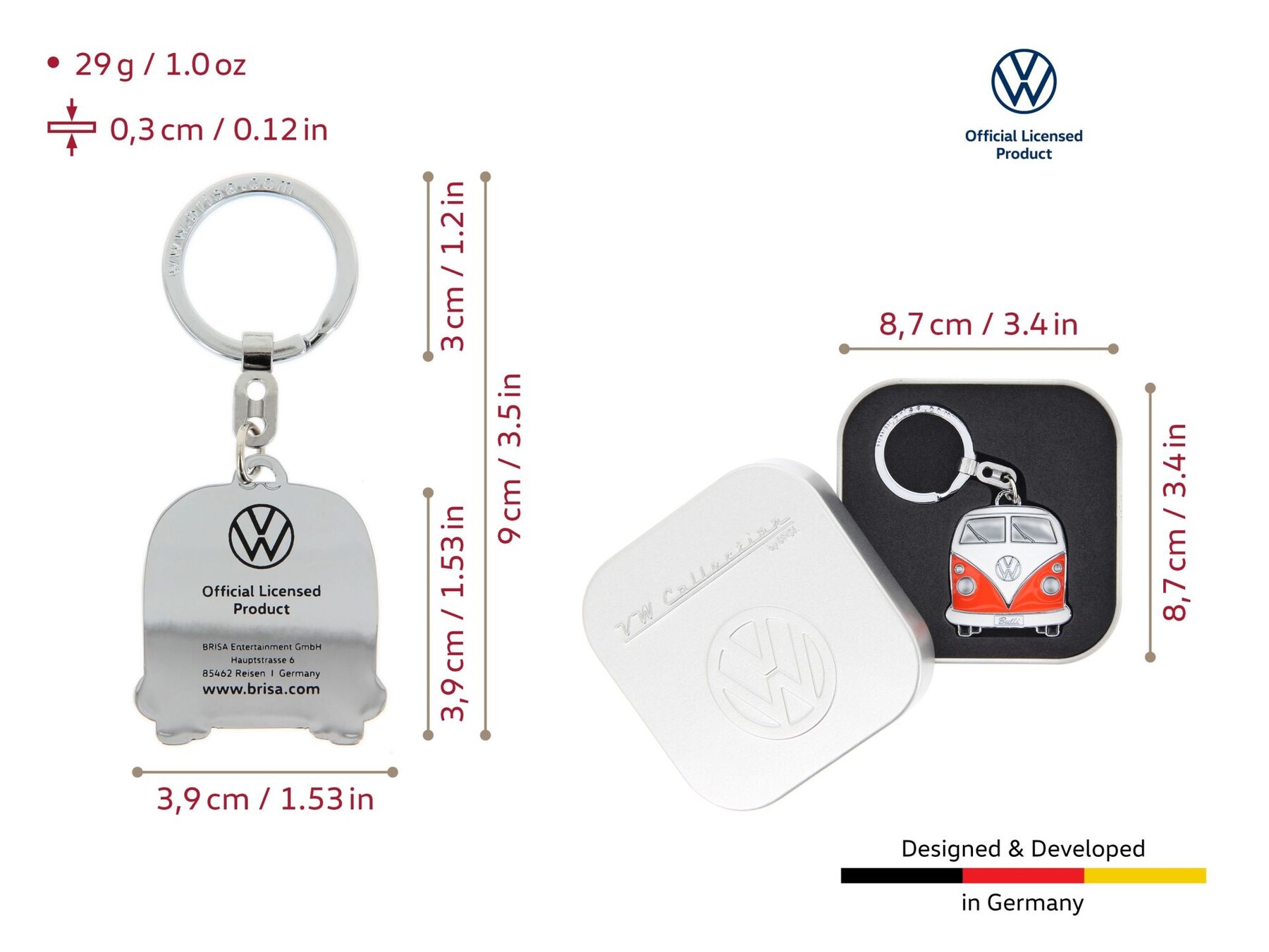 Volkswagen Bulli Schlüsselanhänger