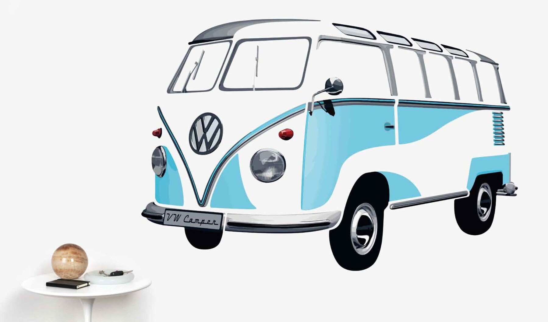 Volkswagen Bulli Wandtattoo