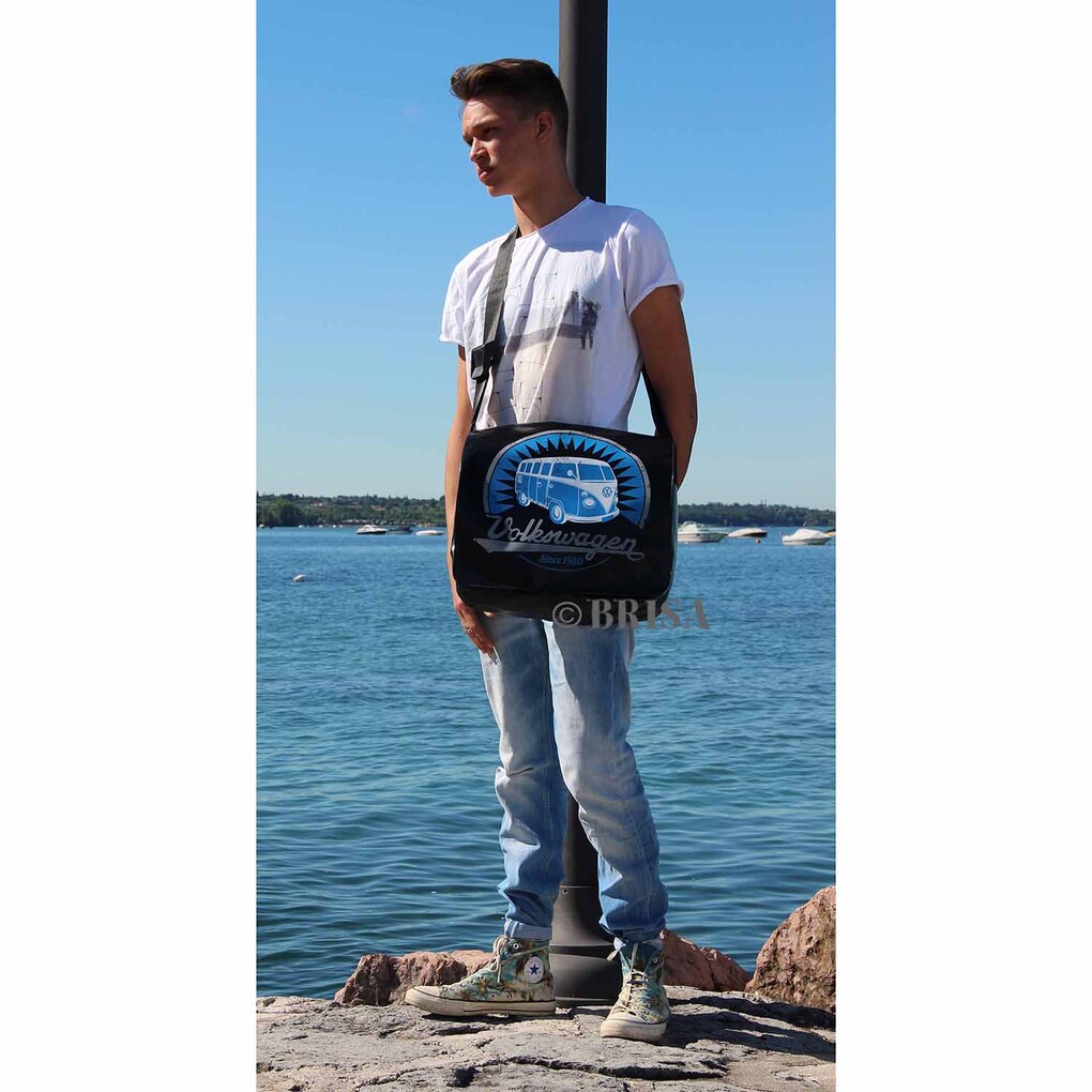 Volkswagen Bulli Schultertasche groß aus LKW-Plane