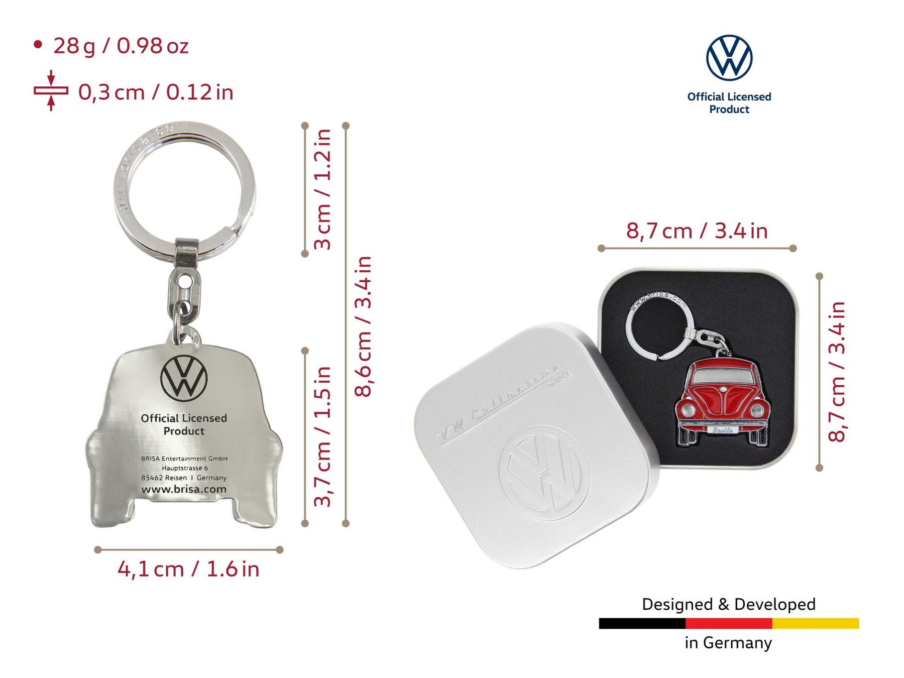 Volkswagen Käfer Schlüsselanhänger