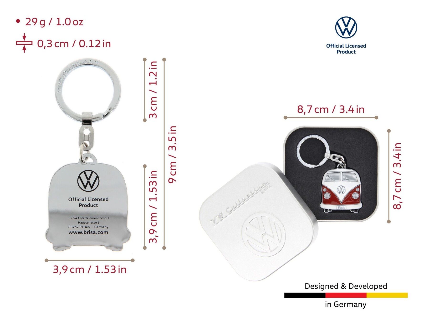 Volkswagen Bulli Schlüsselanhänger