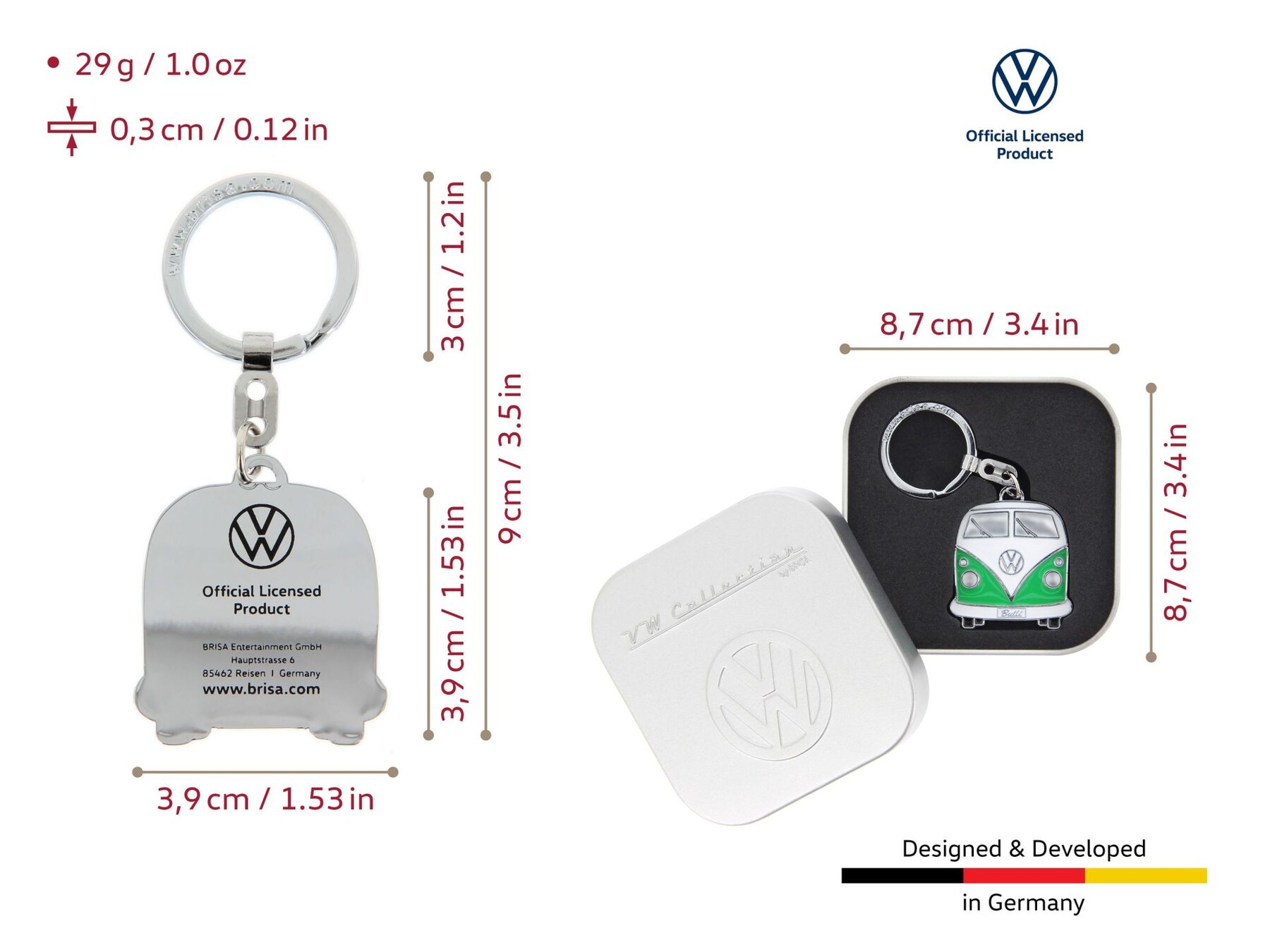 Volkswagen Bulli Schlüsselanhänger