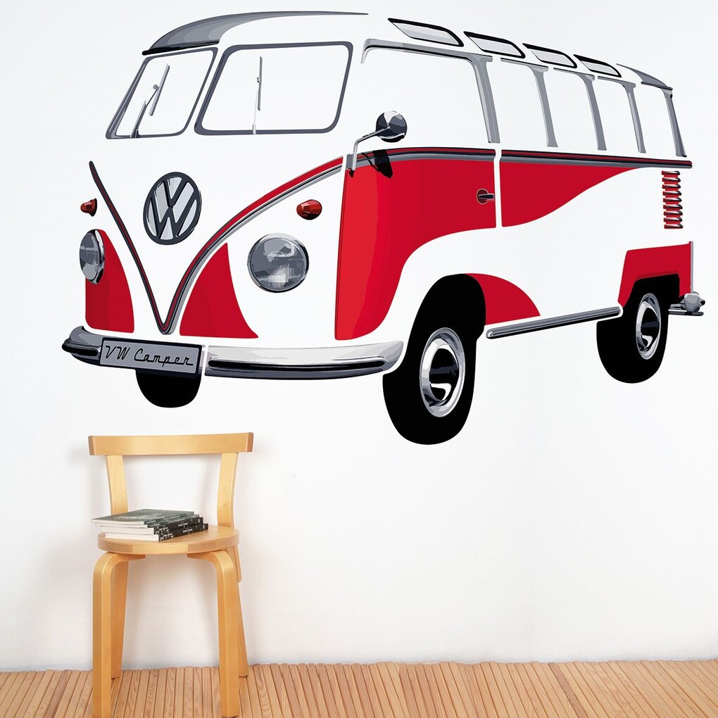Volkswagen Bulli Wandtattoo