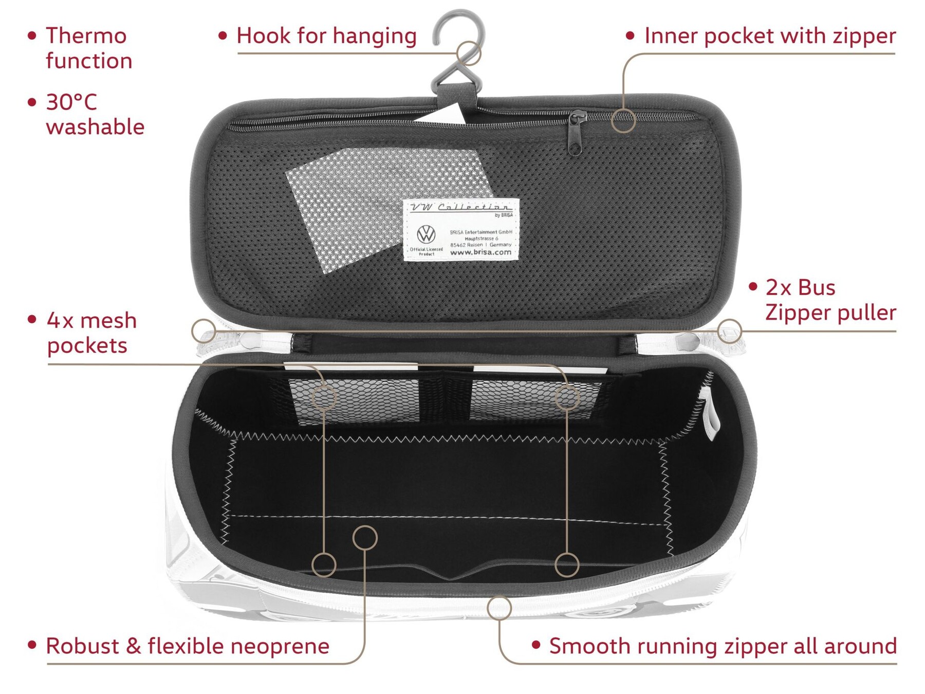 Volkswagen Bulli Universal-Tasche Neopren
