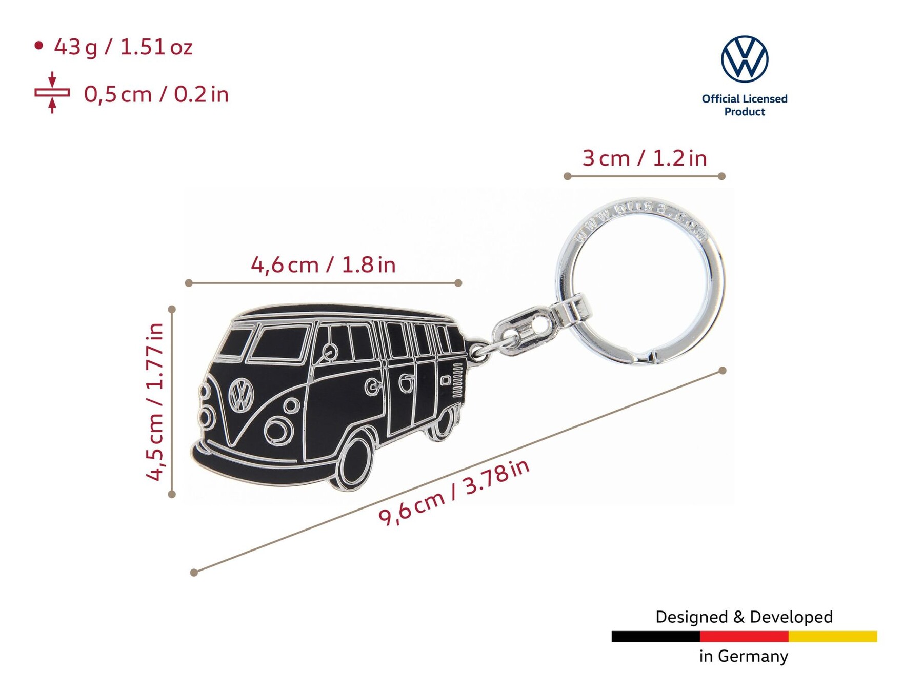 Volkswagen Bulli Schlüsselanhänger