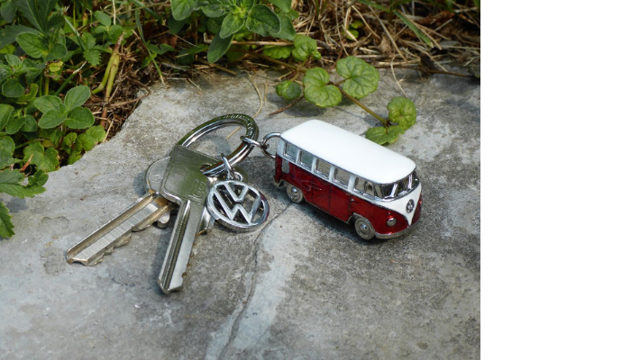 Volkswagen Bulli 3D-Schlüsselanhänger