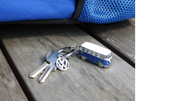 Volkswagen Bulli 3D-Schlüsselanhänger