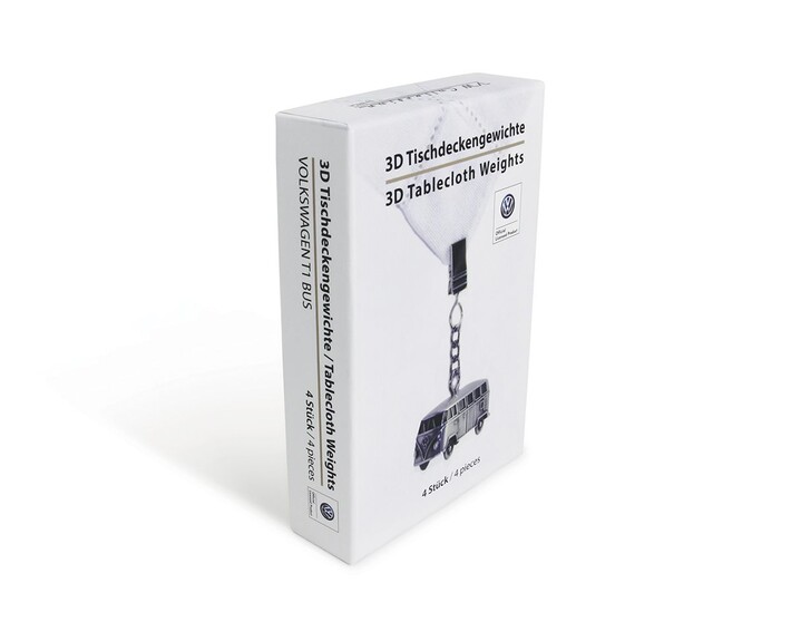 Volkswagen Bulli 3D Tischdecken-Gewichte-Set