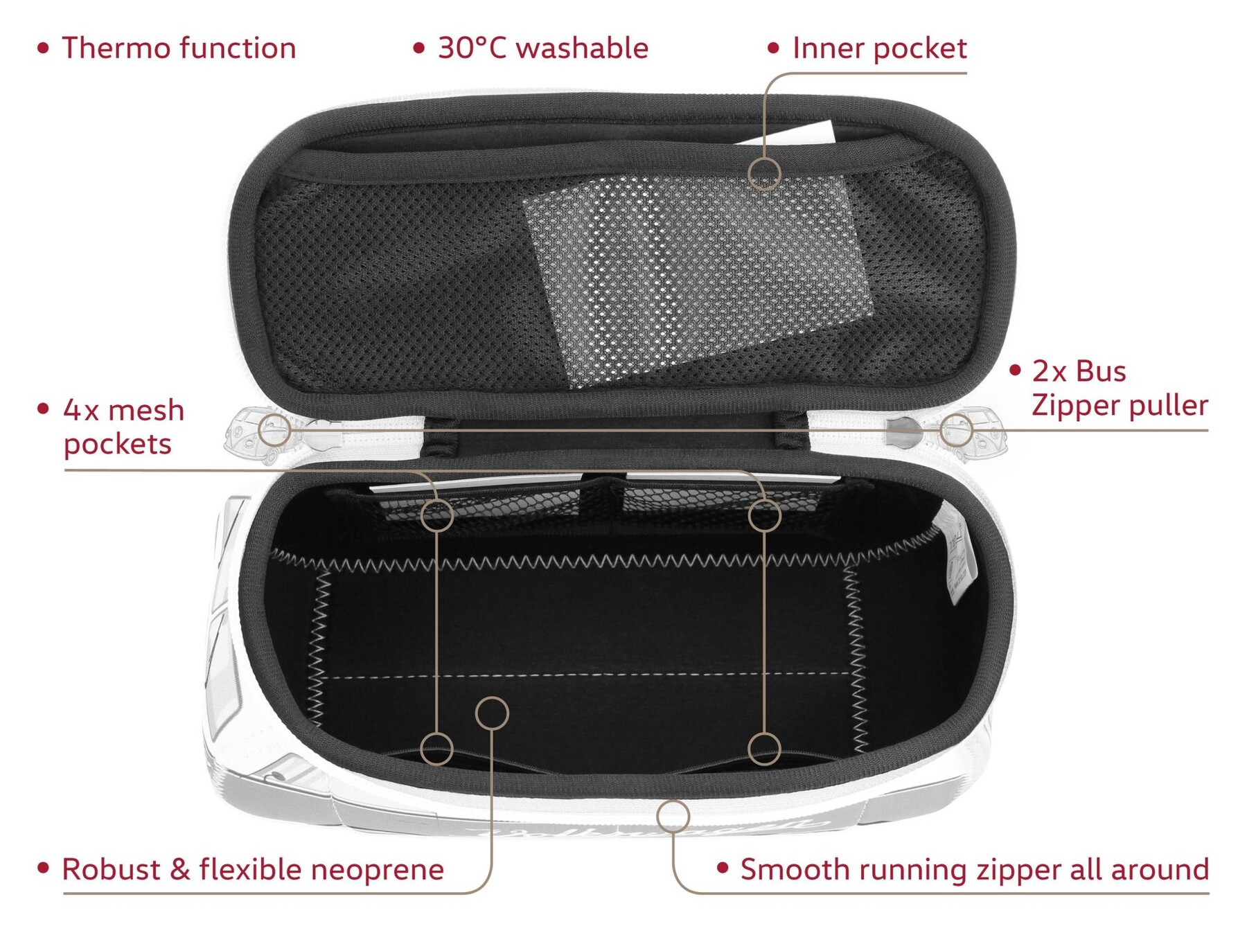 Volkswagen Bulli Universal-Tasche Neopren
