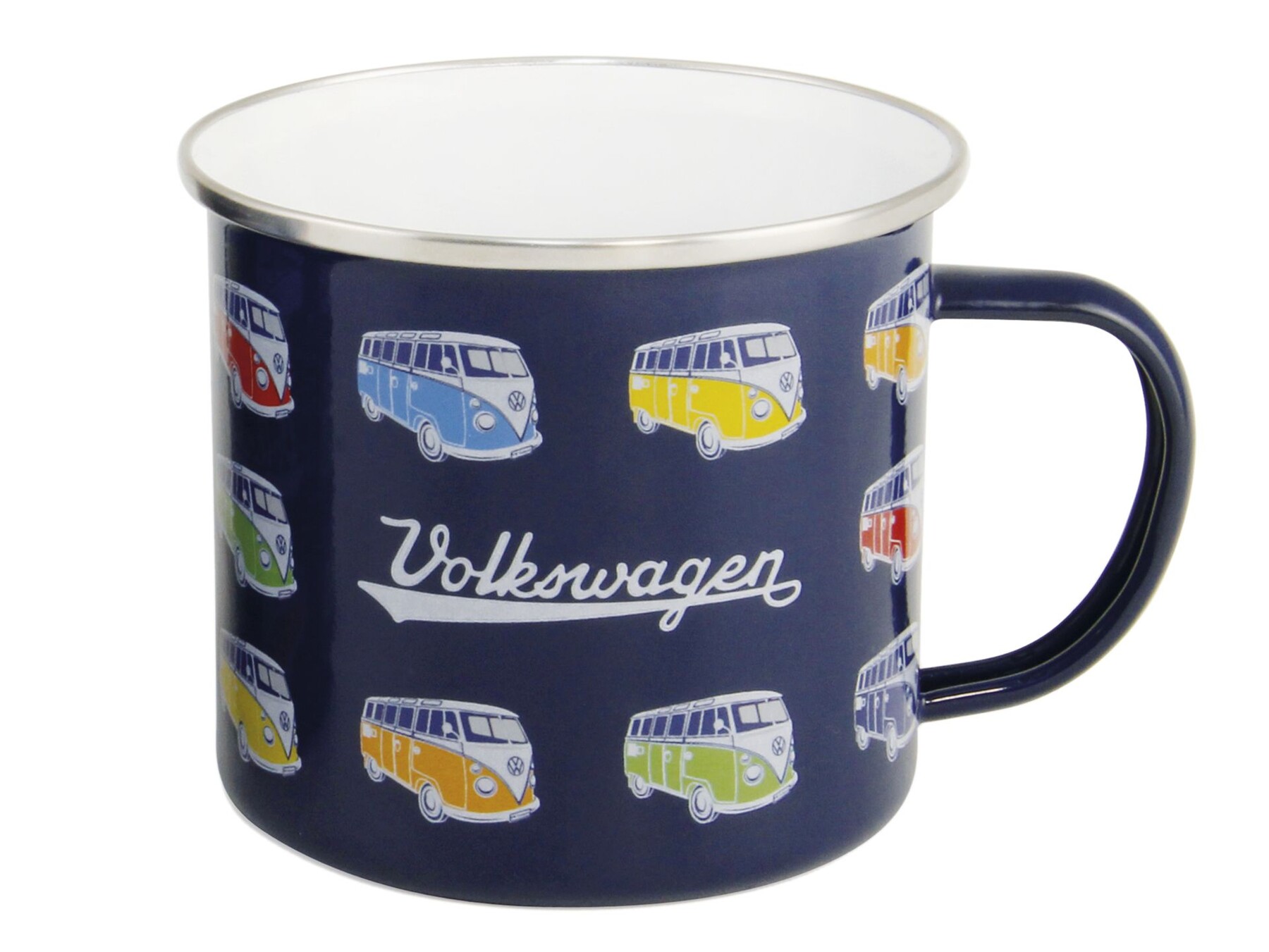 Volkswagen Bulli Kaffeebecher aus Emaille, 500ml