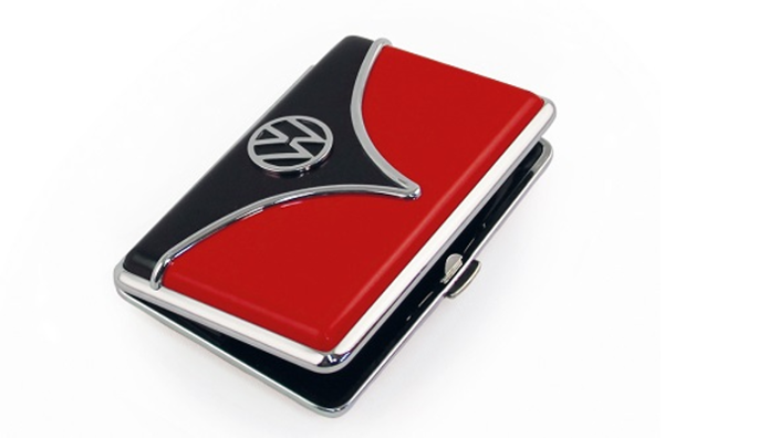 Volkswagen Bulli Visitenkartenetui, rot