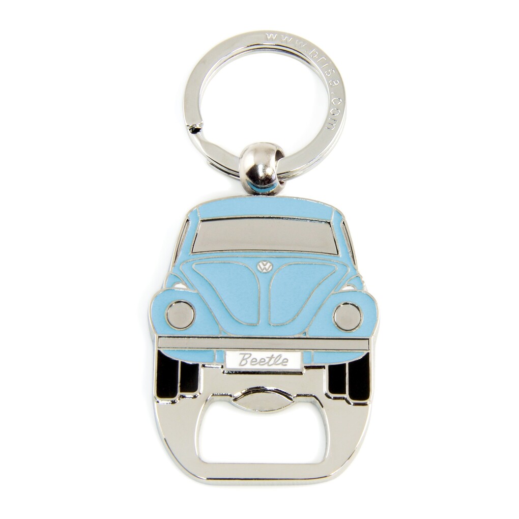 Volkswagen Käfer Schlüsselanhänger mit Flaschenöffner, blau
