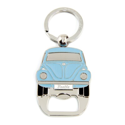Volkswagen Käfer Schlüsselanhänger mit Flaschenöffner, blau