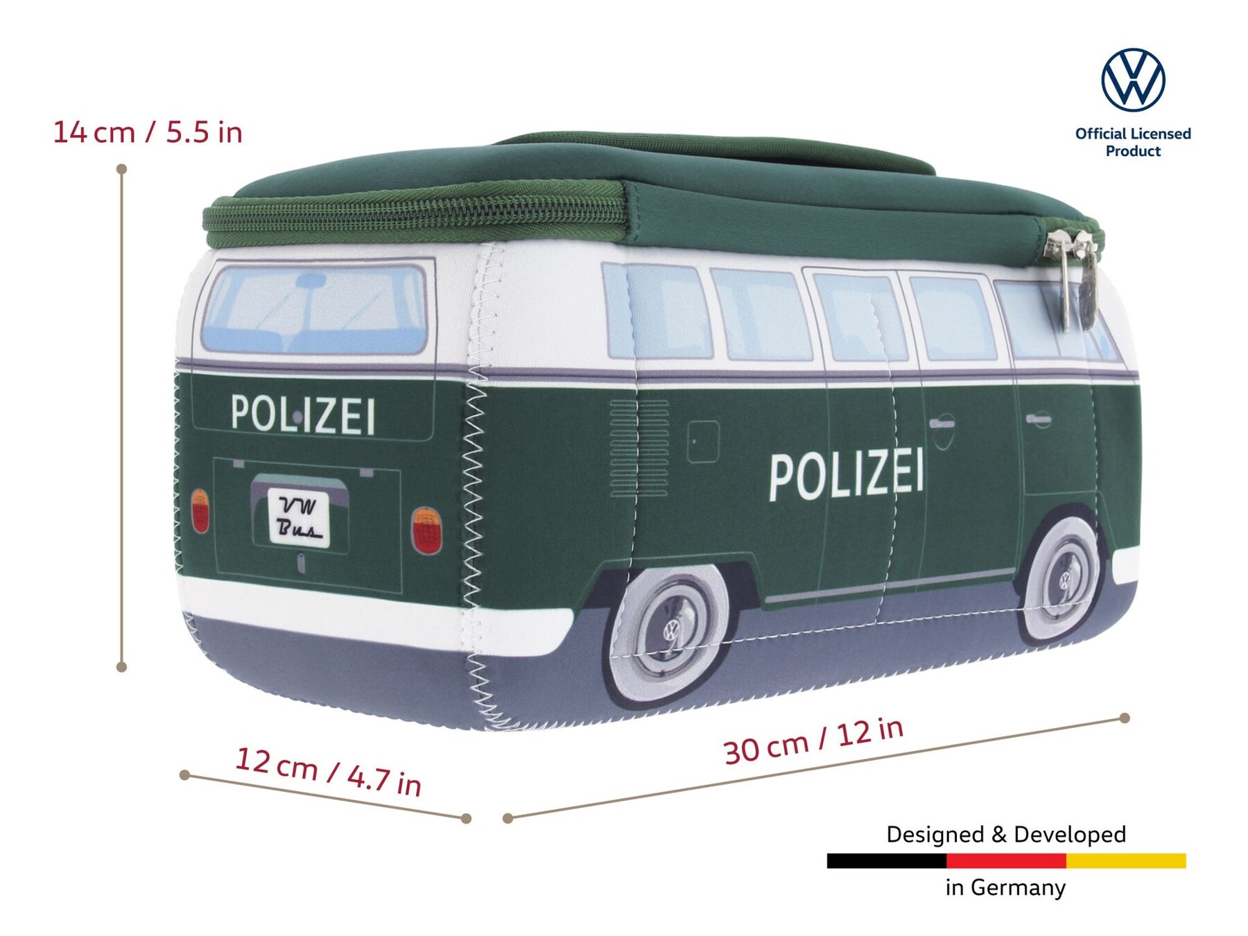 Volkswagen Bulli T1 Neopren Universaltasche, Polizei