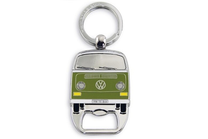 Volkswagen T2 Schlüsselanhänger mit Flaschenöffner, grün