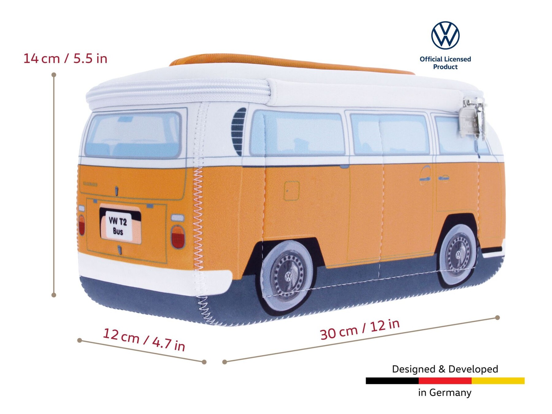 Volkswagen T2 Neopren Univeraltasche, orange