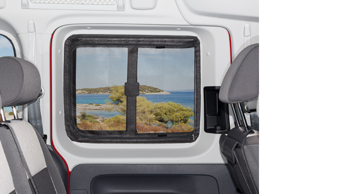 BRANDRUP® Moskitonetz für Schiebefenster in Schiebetür links für Caddy 3/4
