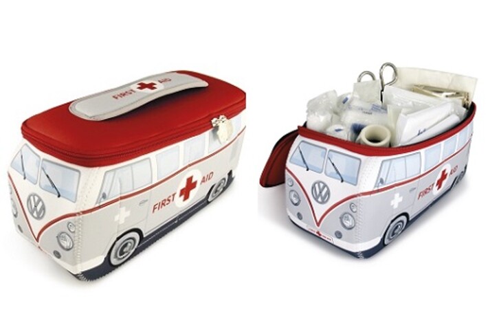 Volkswagen Bulli kleine Universal-Tasche aus Neopren inkl. Erste-Hilfe-Set